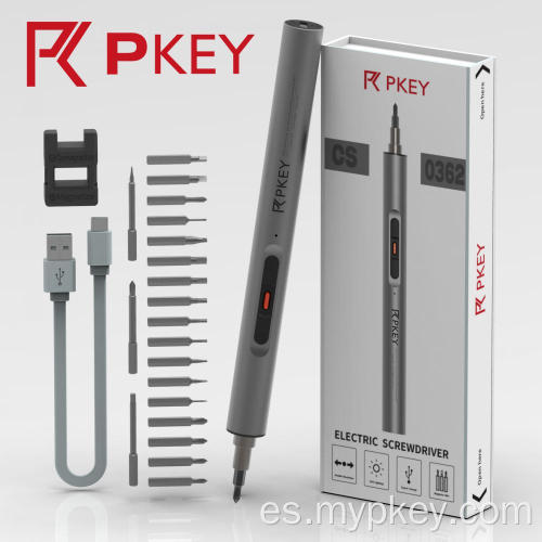PKEY CS0362A Mini Ecrewdriver eléctrico inalámbrico recargable